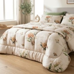 Trapunta Matrimoniale Invernale in Raso di Cotone Cassiopea | Lemoire Home