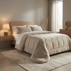 Trapunta matrimoniale in Soffice Velluto - Collezione Estia invernale