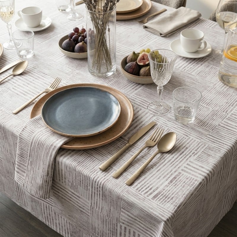 Tovaglia in Cotone geometrico linea Aglauro – Selezione Lemoire Home Tovaglia in Cotone geometrico linea Aglauro – Selezione Lemoire Home