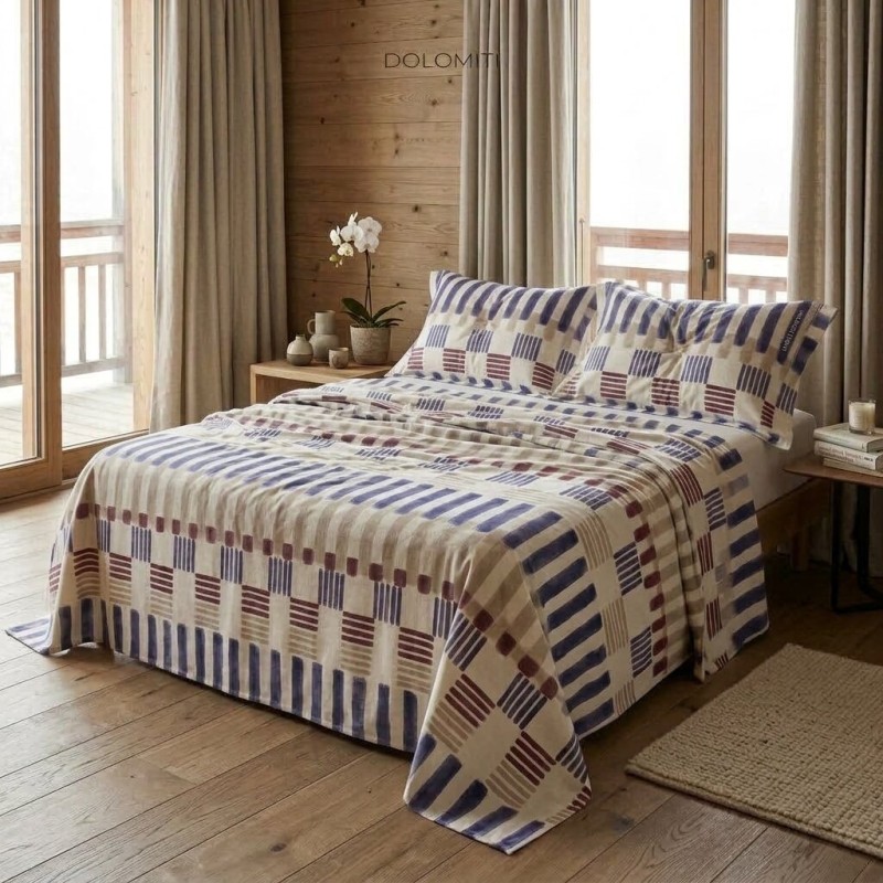Set Lenzuola Matrimoniali in Caldo Cotone Flanella Orfeo – Lemoire Home