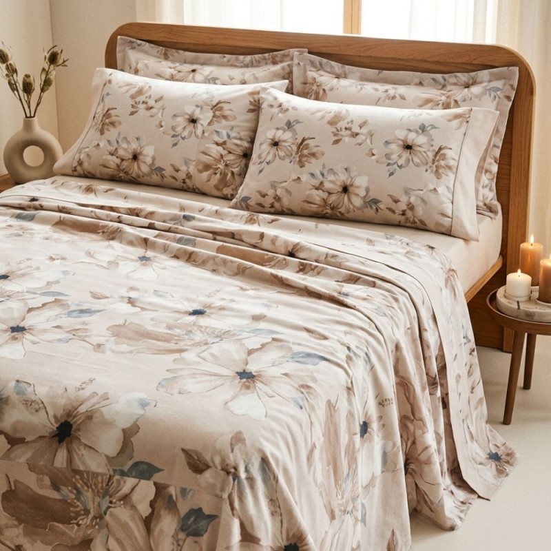 Completo Letto 4 federe Matrimoniale in Caldo Cotone Flanella Cipro | Selezione Lemoire Home Completo Letto 4 federe Matrimoniale in Caldo Cotone Flanella Cipro | Selezione Lemoire Home