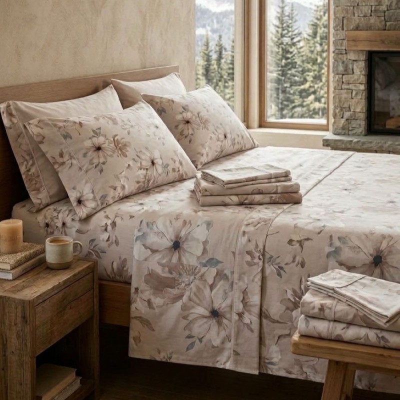 Completo Letto 4 federe Matrimoniale in Caldo Cotone Flanella Cipro | Selezione Lemoire Home Completo Letto 4 federe Matrimoniale in Caldo Cotone Flanella Cipro | Selezione Lemoire Home