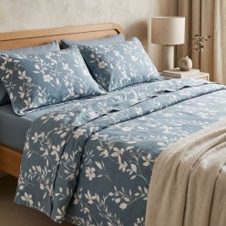 Set Completo Letto Matrimoniale in Caldo Cotone Flanella Talia – Lemoire Home