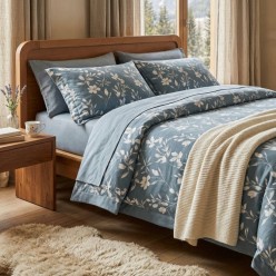 Set Completo Letto Matrimoniale in Caldo Cotone Flanella Talia – Lemoire Home