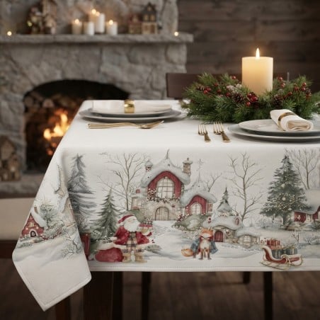 Tovaglia Natalizia in Puro Cotone Astrea - Lemoire Home