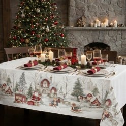 Tovaglia Natalizia in Puro Cotone Astrea - Lemoire Home