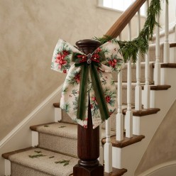 Fiocco Natalizio Artigianale Fuoriporta in Cotone e Velluto – Lemoire Home