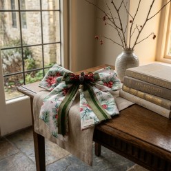 Fiocco Natalizio Artigianale Fuoriporta in Cotone e Velluto – Lemoire Home