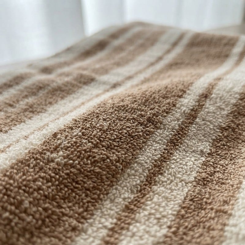 Coppia Asciugamani Viso e Ospite in Spugna di Cotone Terracotta – Lemoire Home
