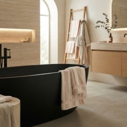 Set Asciugamani Viso e Ospite in Cotone Ortigia Rosa