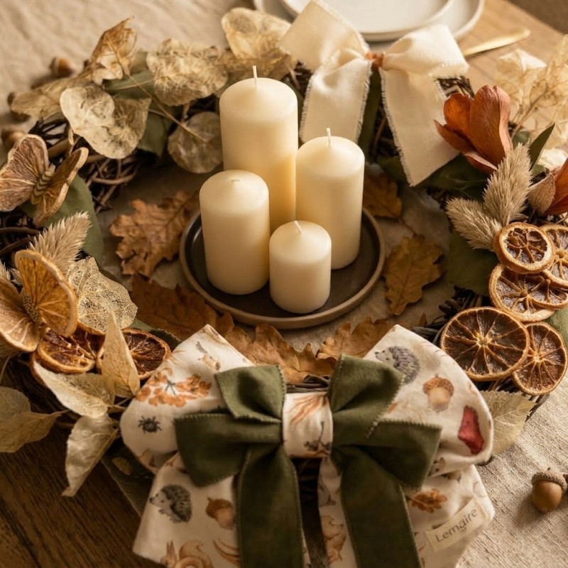 Ghirlanda Artigianale Autunnale in Legno e Fiori Secchi | Lemoire Home Ghirlanda Artigianale Autunnale in Legno e Fiori Secchi | Lemoire Home