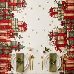 Tovaglia Natalizia Antimacchia Regali di Natale – Lemoire Home