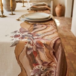 Tovaglia Antimacchia Sartoriale con decoro astratto – Collezione Elena