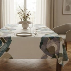 Tovaglia astratta Antimacchia Epeo | Lemoire Home