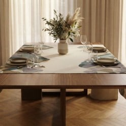 Tovaglia astratta Antimacchia Epeo | Lemoire Home