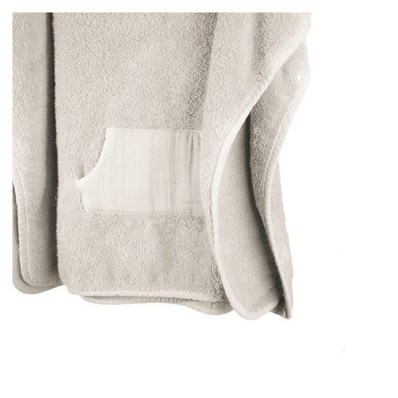 Poncho da bagno per corredino bebè linee Pagee - dettaglio tasche Poncho da bagno per corredino bebè linee Pagee - dettaglio tasche