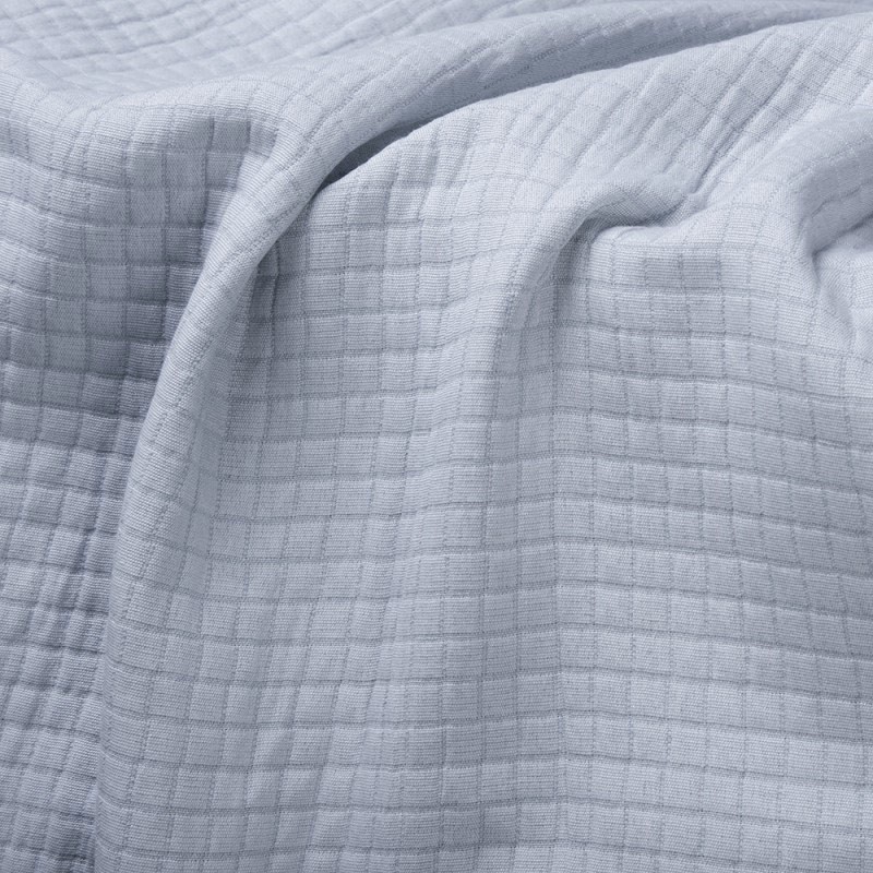 Copritutto in cotone con impunture linea Ceo DETTAGLIO GRIGIO PERLA