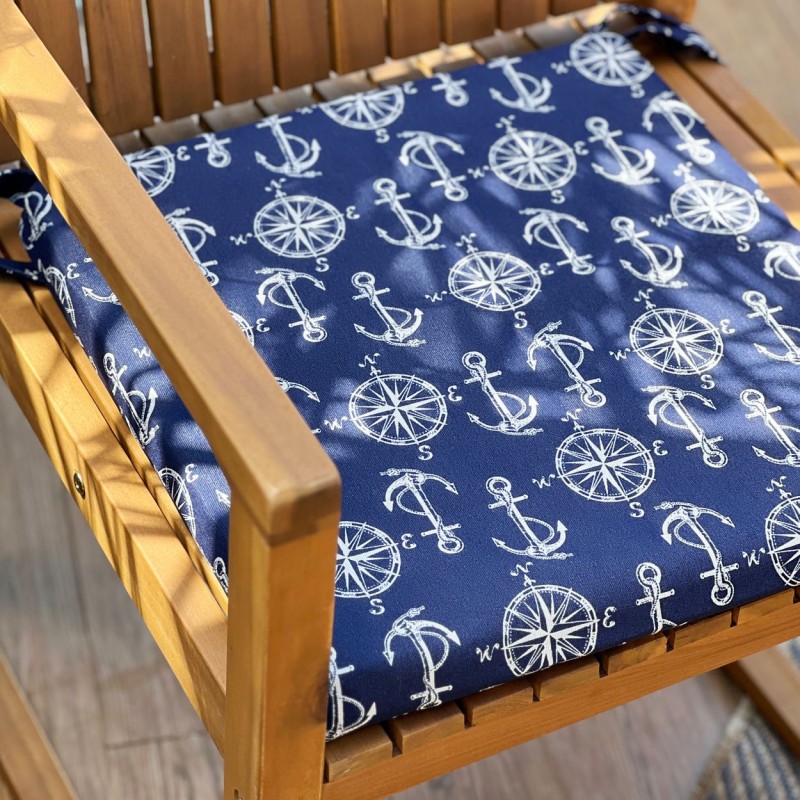 Coprisedie imbottiti collezione Nereo blu notte stile nautico Coprisedie imbottiti collezione Nereo blu notte stile nautico