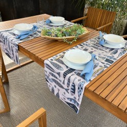Runner in due colori collezione Glauco - Biancheria da tavola estiva