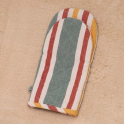 Guantone da Forno Anthesterie in Cotone Panama con Motivo Rigato
