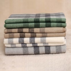 Plaid in lana e cotone collezione Eurus Made in Italy