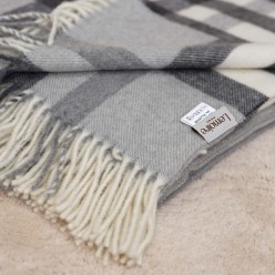 Plaid in lana e cotone collezione Eurus Made in Italy