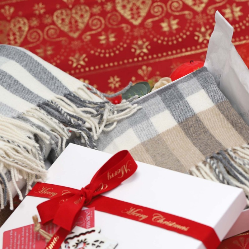 Sciarpe di Lusso in Misto Lana-Cotone Made in Italy Collezione Eurus lemoirehome confezione natale