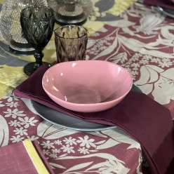 Tovaglioli in stoffa bordeaux collezione Fedra