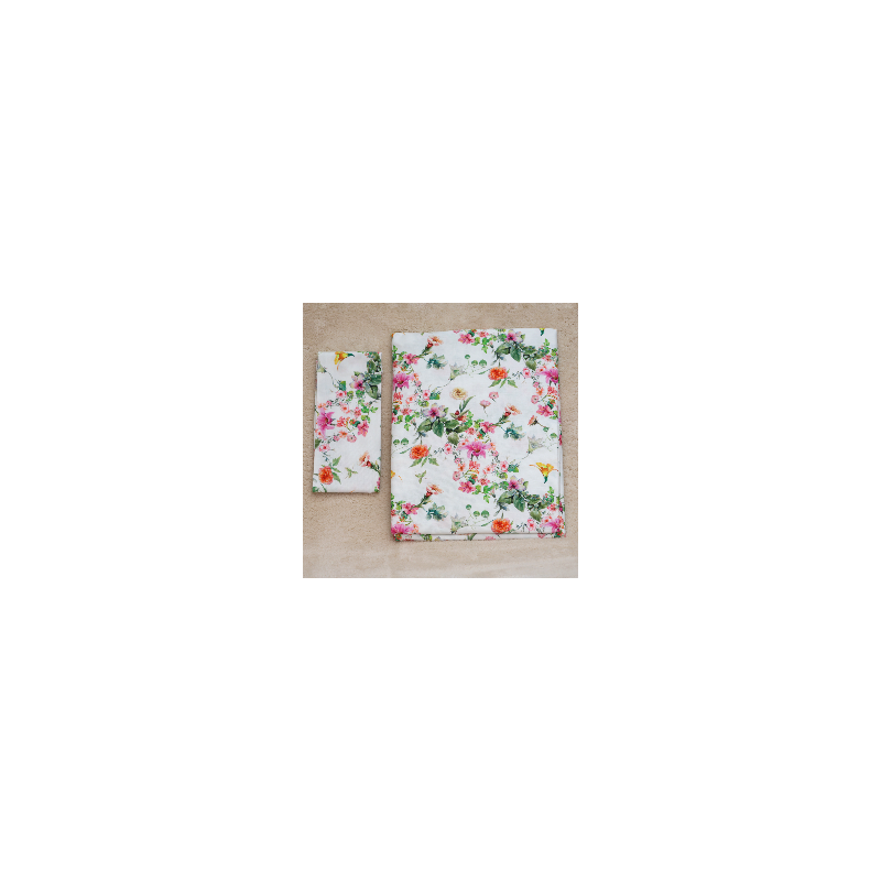 Canovaccio con motivo floreale 100% cotone linea Anemone