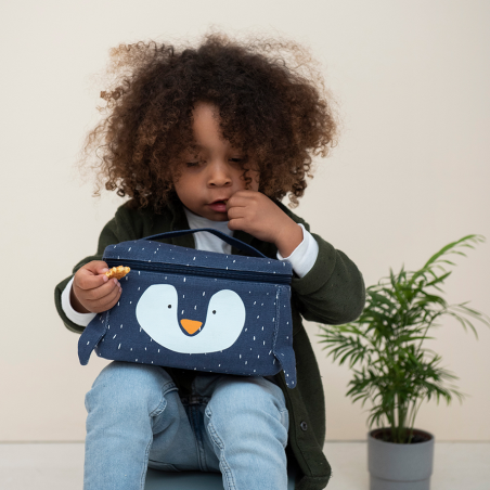 Contenitore Termico Bambini Mr. Penguin - Pinguino Blu per la pappa