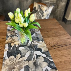 Biancheria da Tavola Persefone motivo di fiori autunnale