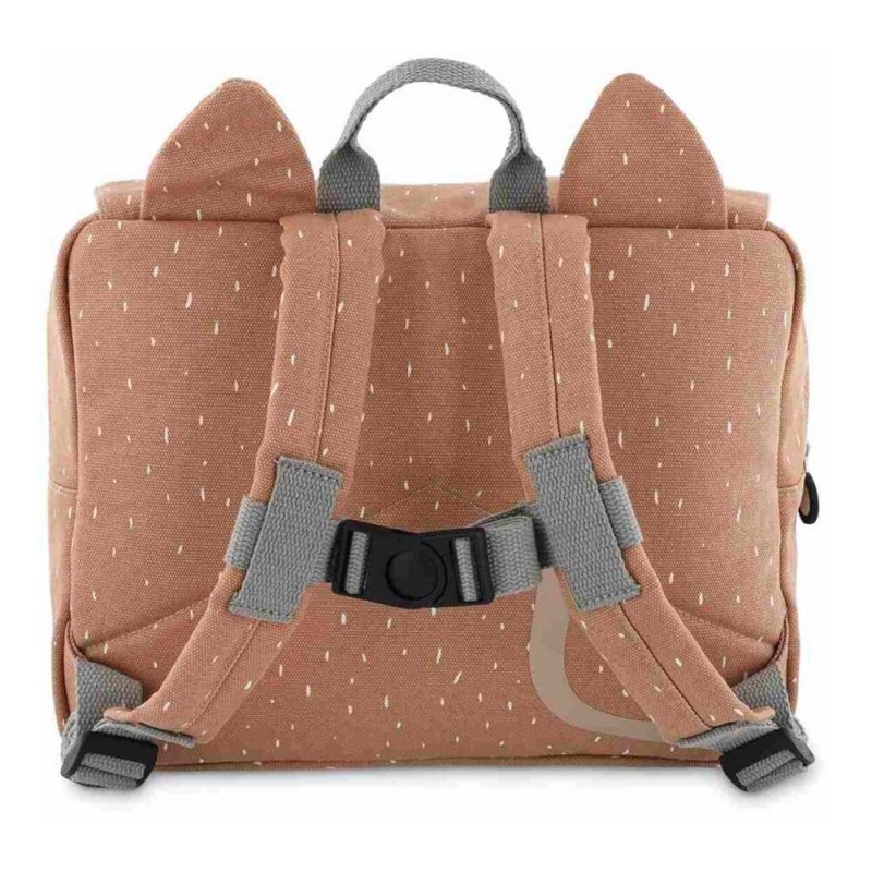 Cartella da scuola con dolce gattino rosa Mr.Cat dettaglio retro