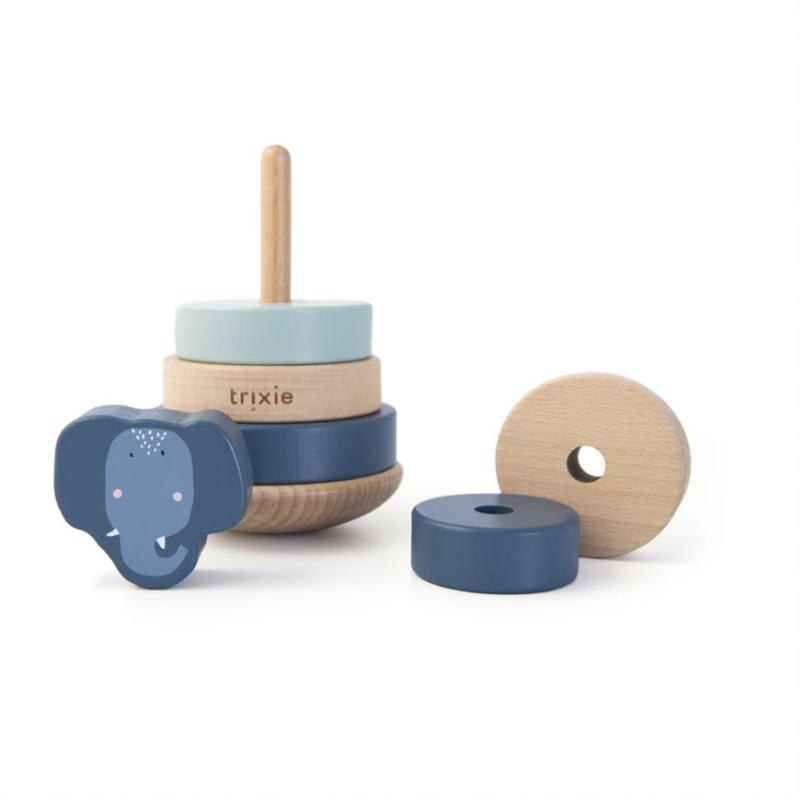 Stimola creatività e abilità motorie nei bebè con il dolce elefantino impilabile in legno esempio Stimola creatività e abilità motorie nei bebè con il dolce elefantino impilabile in legno esempio