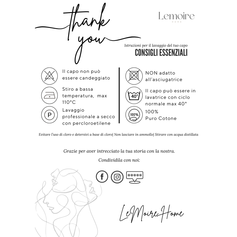 lavaggio lemoirehome 100% cotone lavaggio lemoirehome 100% cotone