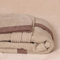 Accappatoio grigio perla 100% cotone Collezione Nereidi