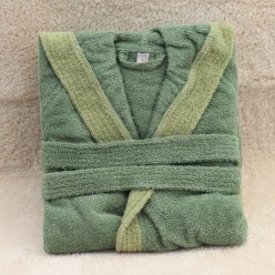 Accappatoio rosa in spugna 100% cotone Collezione Nereidi