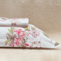 Lenzuola matrimoniali dal design floreale linea Efeso