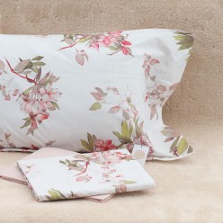 Lenzuola matrimoniali dal design floreale linea Efeso
