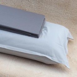 Completo letto singolo 100% cotone tinta unita - Collezione Olimpia