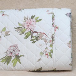 Trapuntino matrimoniale double-face con stampa floreale rosa 270x270 cm 100 gr linea Efeso