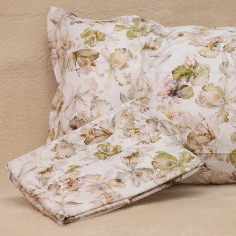 Lenzuola matrimoniali in raso di cotone made in Italy - collezione Iride Lenzuola matrimoniali in raso di cotone made in Italy - collezione Iride