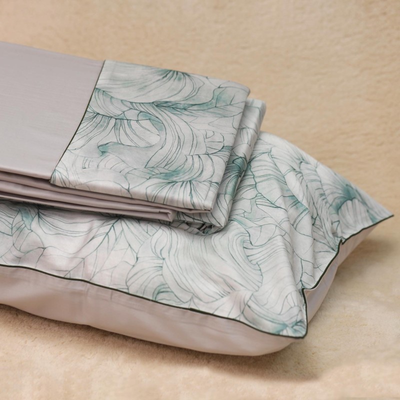 Completo letto matrimoniale in raso di cotone Made in Italy- linea Nemesi Completo letto matrimoniale in raso di cotone Made in Italy- linea Nemesi