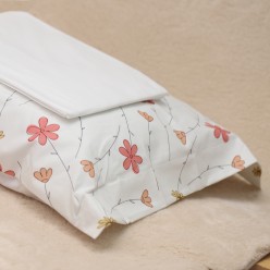Lenzuola per cameretta baby Era: Un Abbraccio di Fiori rosa