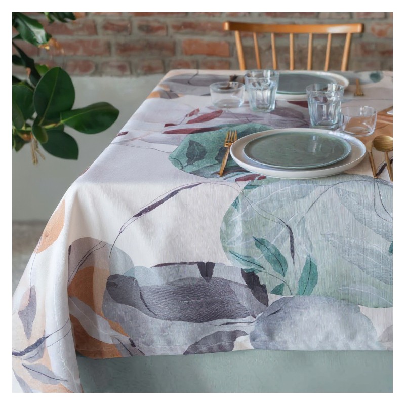 Tovagliato Antheia colori pastello - antimacchia ed idrorepellente 8 posti