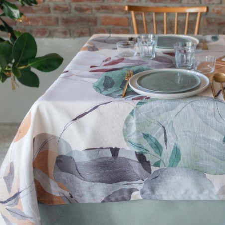 Tovagliato Antheia colori pastello - antimacchia ed idrorepellente 8 posti