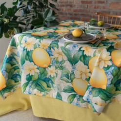 Tovaglia antimacchia ed idrorepellente Giardino di limoni