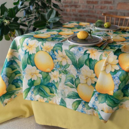 Tovaglia antimacchia ed idrorepellente Giardino di limoni