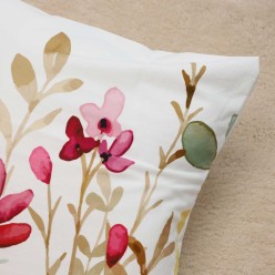 Cuscino arredo floreale Briseide: poesia artigianale made in Italy per la tua casa