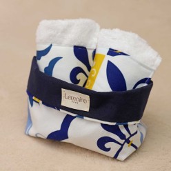 Cariddi — Lavette in cotone 100% con cestino coordinato, un racconto di mare e stile