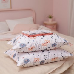 Completo letto singolo, una piazza e mezza, matrimoniale floreale firmato LeMoire Home